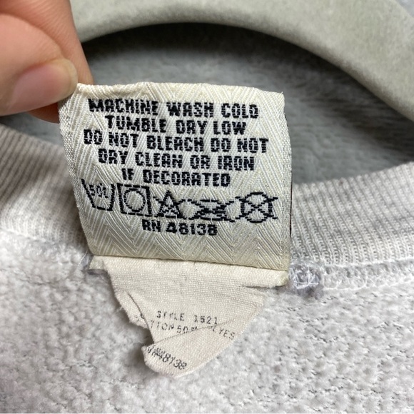 Vintage Nutmeg Mills NFL Raiders Sweatshirt Size Large - Picture 14 of 15